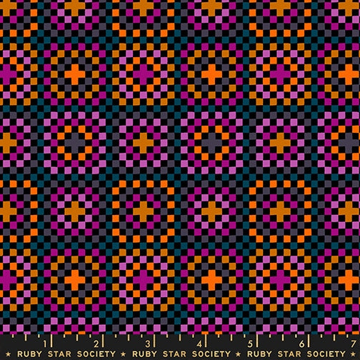 Granny Square Black - Boo Valley by Ruby Star Society - Half Yard Fabric (Preorder)