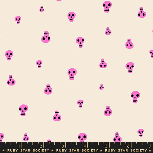 Charms Neon Pink - Boo Valley by Ruby Star Society - Half Yard Fabric (Preorder)