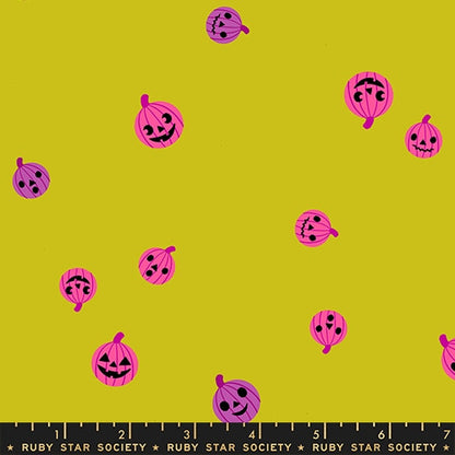 Trick or Treat Pistachio - Boo Valley by Ruby Star Society - Half Yard Fabric (Preorder)