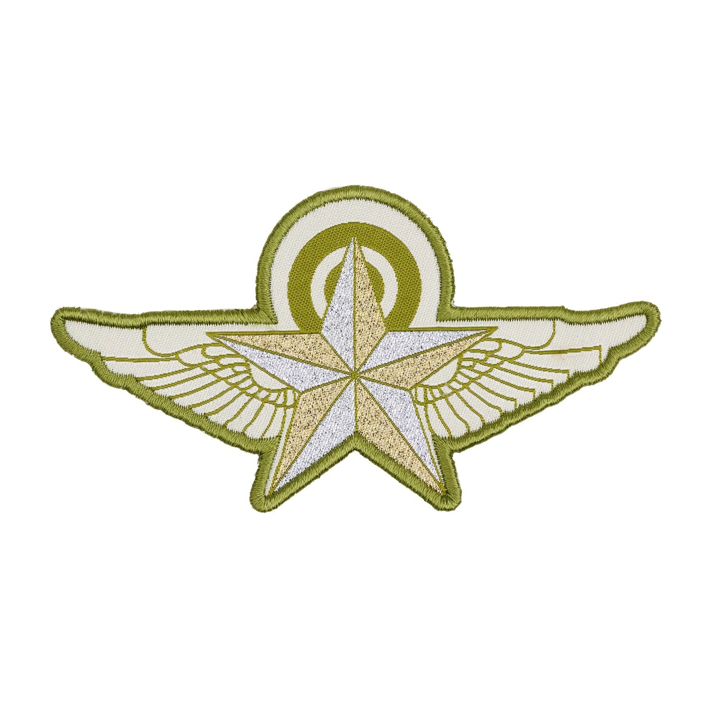High Flight - Mission Complete in Olive - by Sarah Thomas - 60x114mm - Iron-On Applique Patch