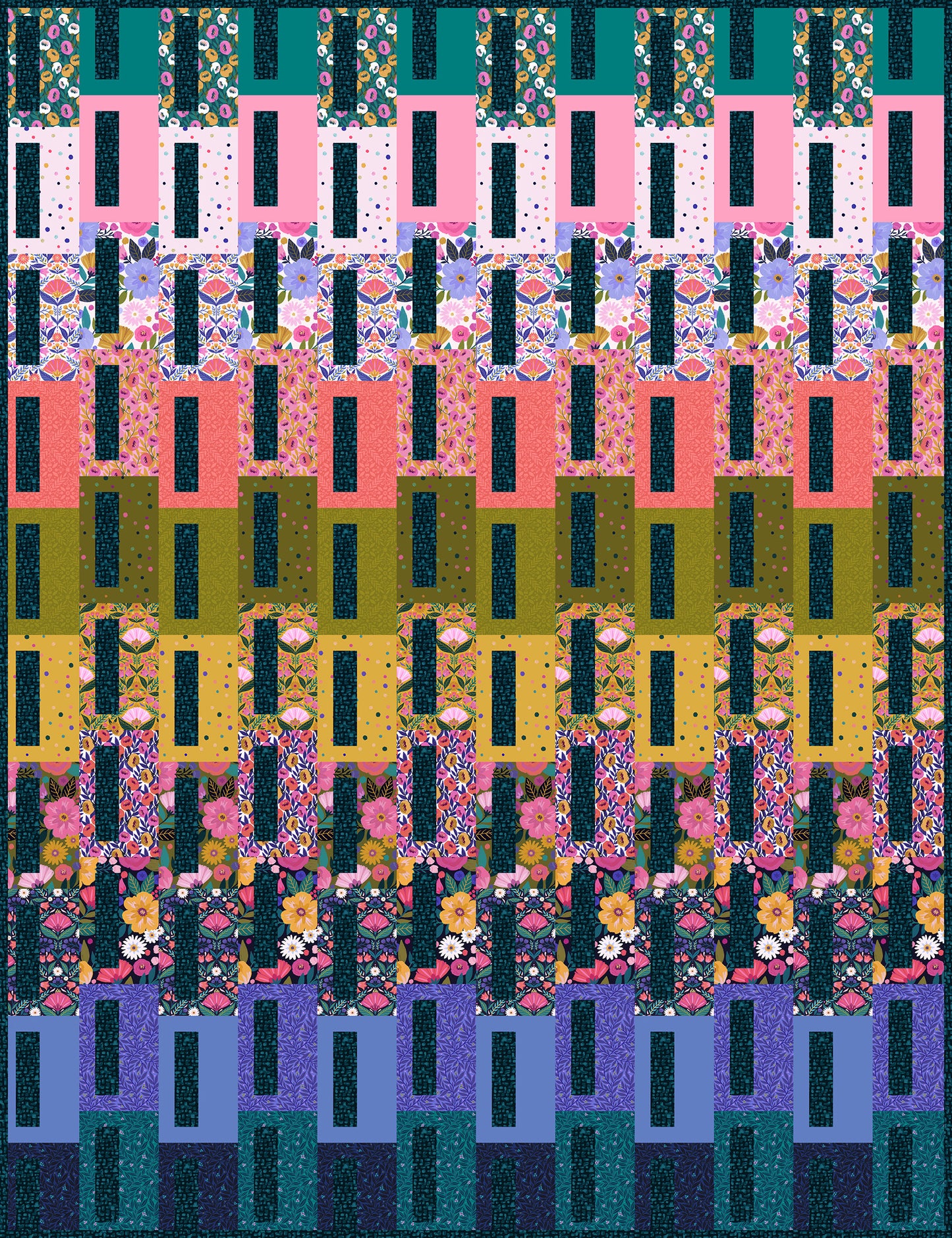 City Limits Quilt Kit - Dayspring - Fabric Only