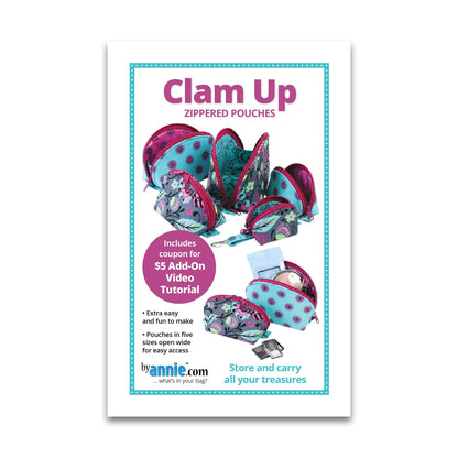Clam Up - Patterns by Annie - Paper Pattern - PBA275
