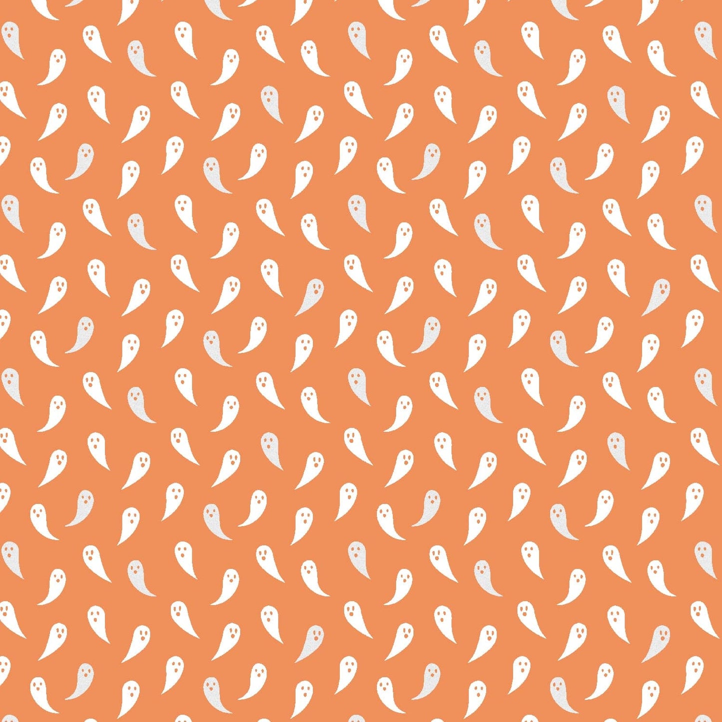 Cotton quilting fabric pattern called 'Boo...I'm A Ghost'. Part of the 'School of Magic' fabric collection. Designed by Carys Mula for fabric company Cotton and Steel. SKU: CM104-CA4P. 44-45 inch width.