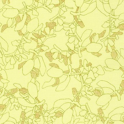 Cotton quilting fabric pattern called 'Succulent in Bright'. Part of the 'Collection CF' fabric collection. Designed by Carolyn Friedlander for fabric company Robert Kaufman. SKU: AFRM-19928-195. 44-45 inch width.