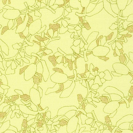 Cotton quilting fabric pattern called 'Succulent in Bright'. Part of the 'Collection CF' fabric collection. Designed by Carolyn Friedlander for fabric company Robert Kaufman. SKU: AFRM-19928-195. 44-45 inch width.