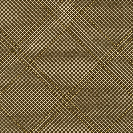Collection CF - Diamond Grid in Brown - AFRM-19932-16 - Half Yard