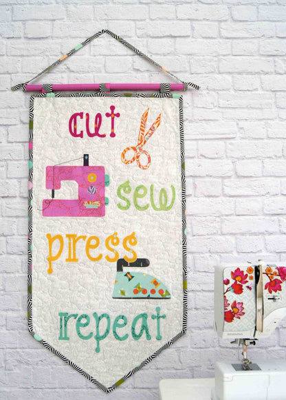 Tied With a Ribbon - Cut Sew Press Repeat - Mini Quilt Pattern - TR036