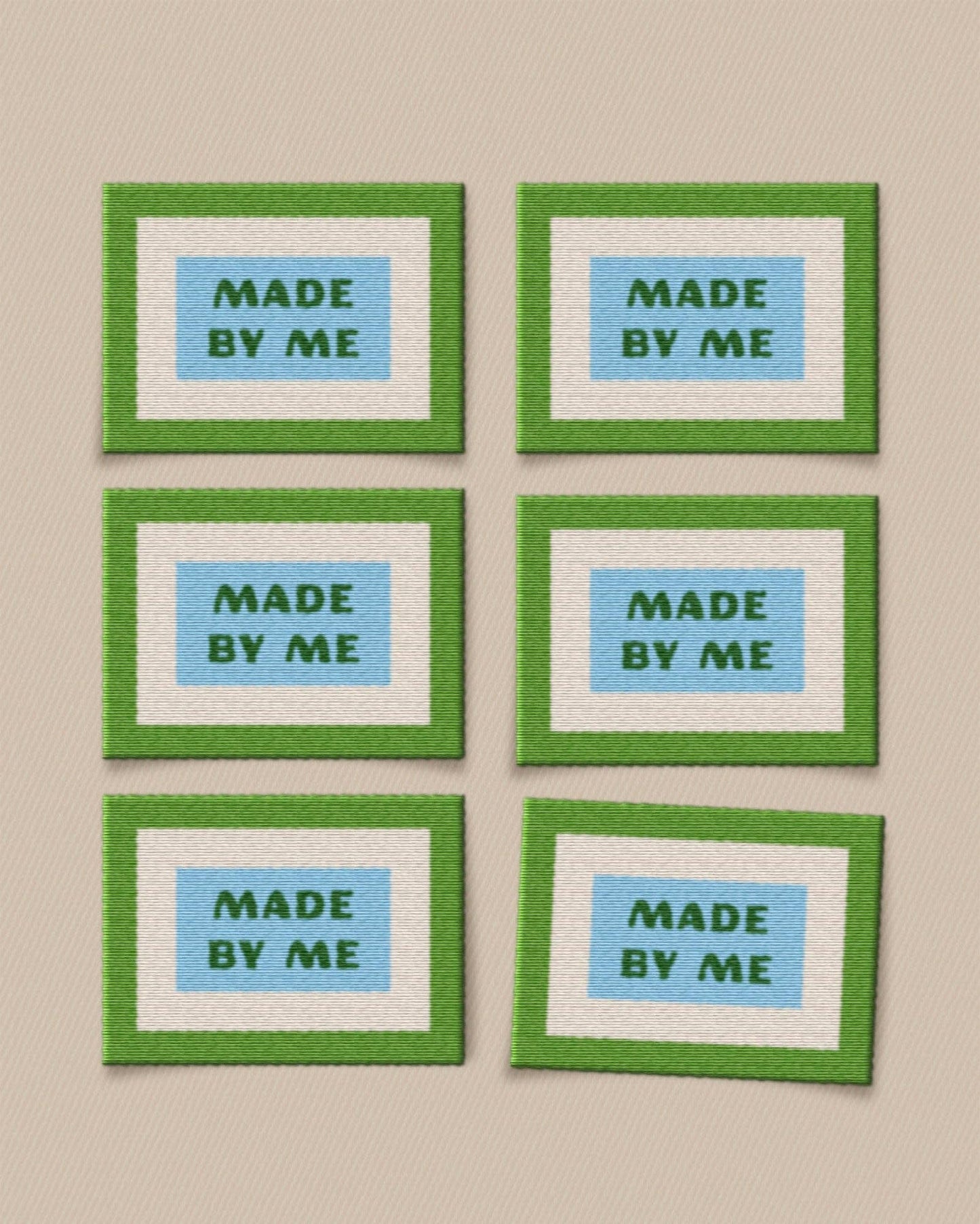 Made By Me Large Garment Labels: Set of 6