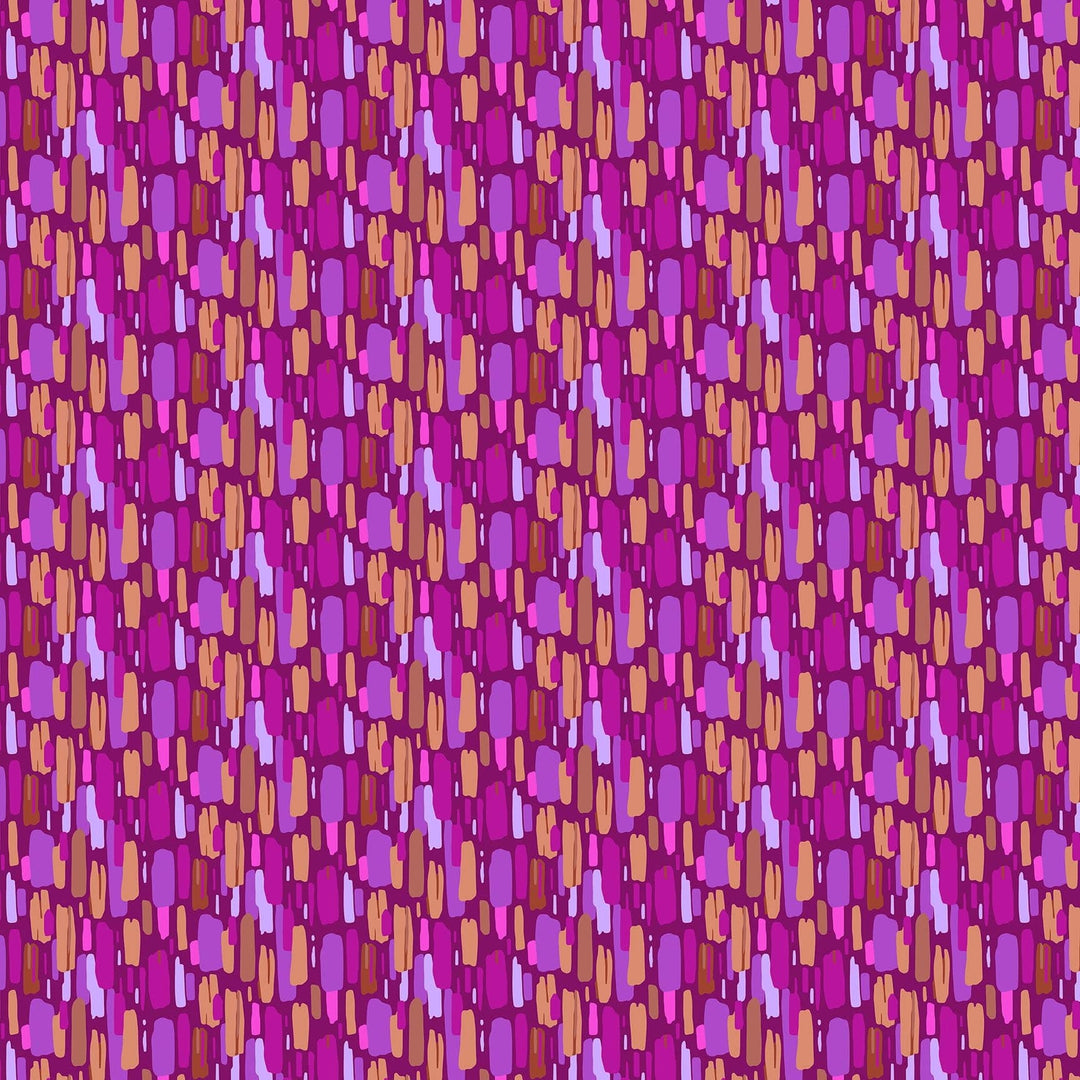 Dappled in Plum quilting fabric, part of the Daisy Crush fabric collection by Heather Bailey (SKU: 91283-28)