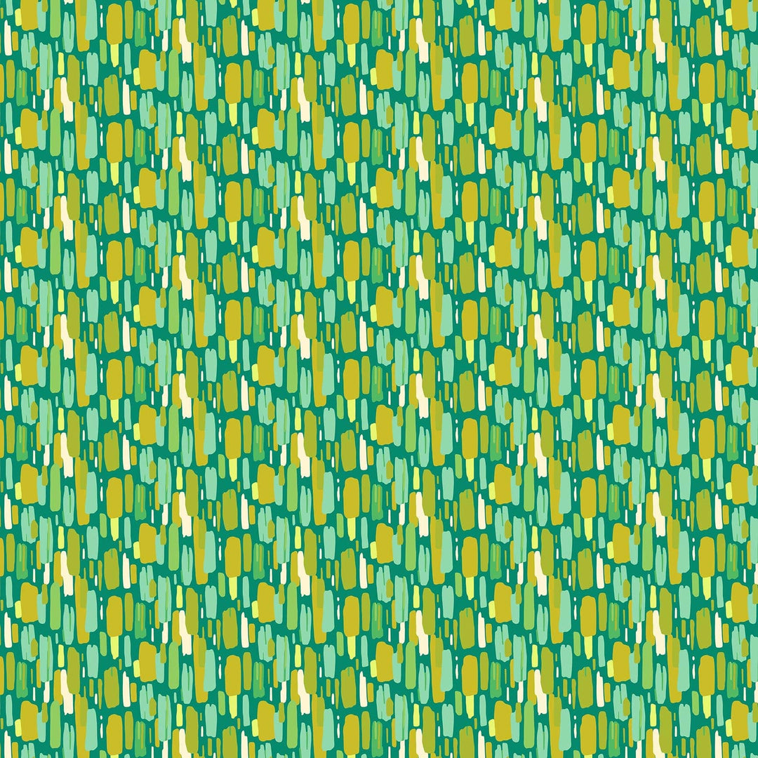 Dappled in Emerald quilting fabric, part of the Daisy Crush fabric collection by Heather Bailey (SKU: 91283-64)