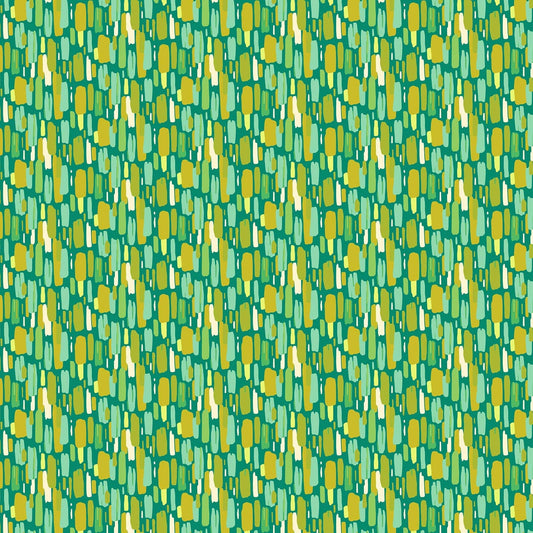 Dappled in Emerald quilting fabric, part of the Daisy Crush fabric collection by Heather Bailey (SKU: 91283-64)