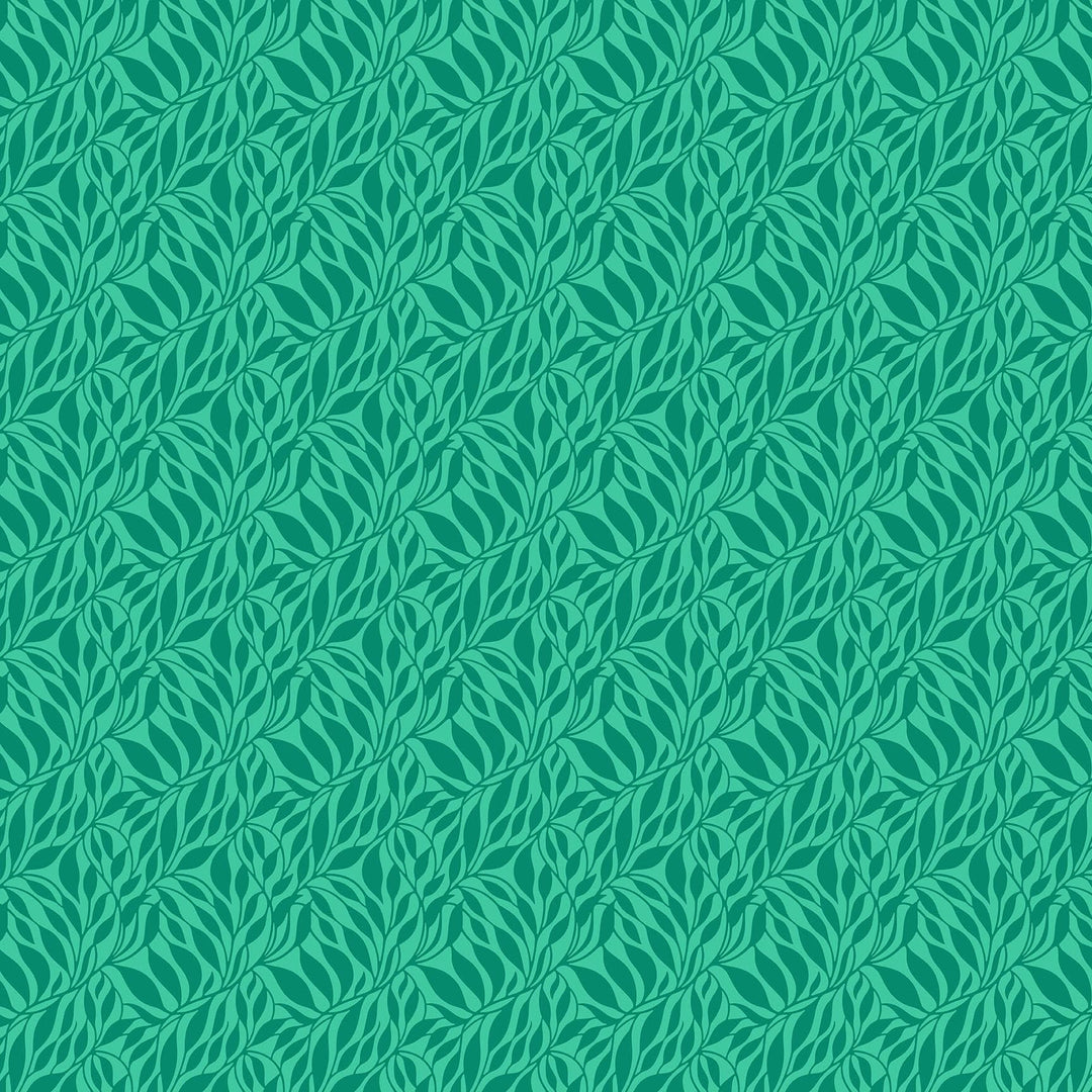 Wander in Emerald quilting fabric, part of the Daisy Crush fabric collection by Heather Bailey (SKU: 91286-64)