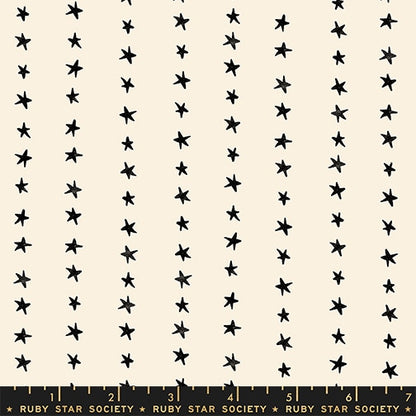 Daisy Days - Starry Stripe in Black On Natural - by Ruby Star Society (Preorder)