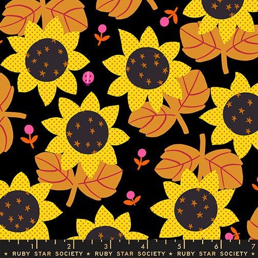 Daisy Days - Sunflower in Black - by Ruby Star Society (Preorder)