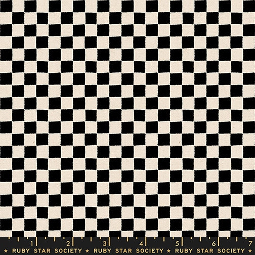 Daisy Days Canvas - Block Print Black - by Ruby Star Society (Preorder)