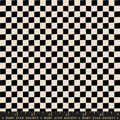 Daisy Days Canvas - Block Print Black - by Ruby Star Society (Preorder)