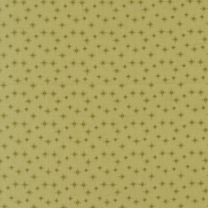 Moda's December Darling holly green stars by My Sew Quilty Life cotton quilting fabric with olive green accents.