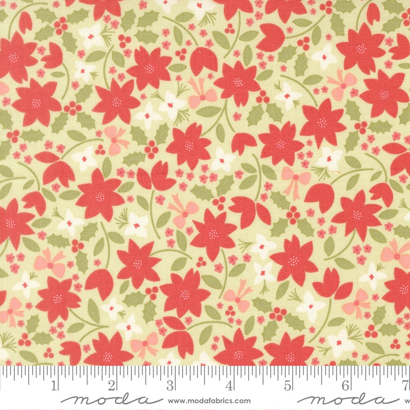 Christmas Flower in Leaf - December Darling by My Sew Quilty Life for Moda (Preorder)