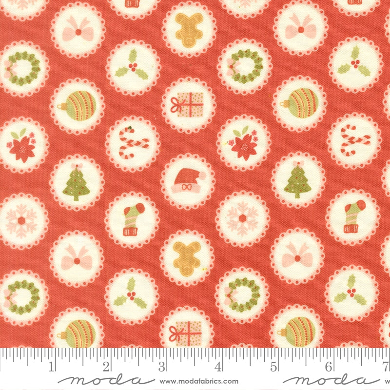 Doily Christmas Presents in Rose - December Darling by My Sew Quilty Life for Moda (Preorder)