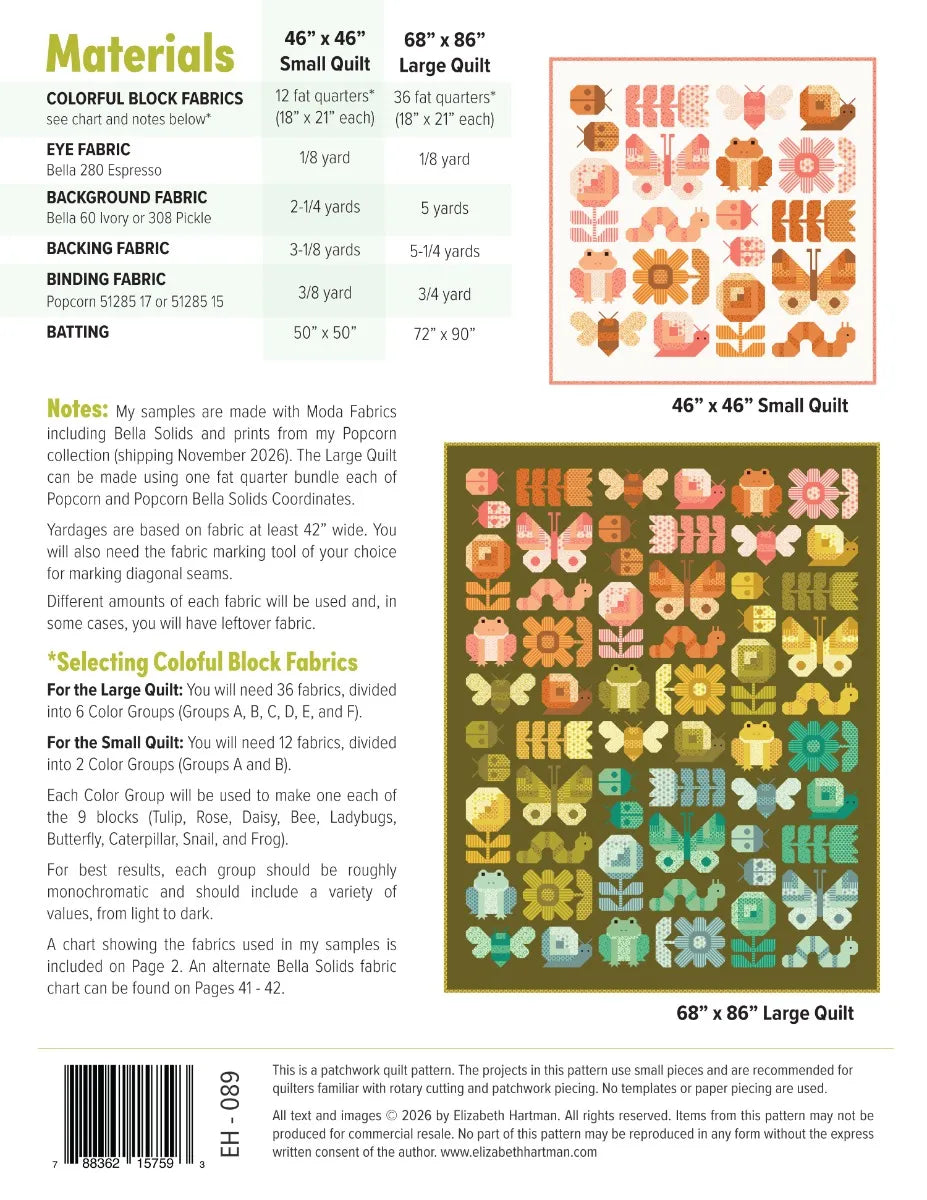 Busy Backyard Pattern by Patterns By Elizabeth Hartman (Preorder)