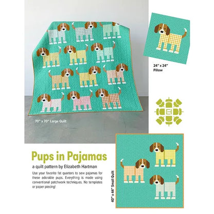 Pups in Pajamas Pattern by Patterns By Elizabeth Hartman (Preorder)