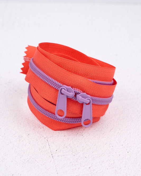 Lavender Citrus - Handbag Zipper - Renaissance Ribbons