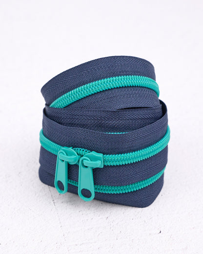Blueberry Breeze - Handbag Zipper - Renaissance Ribbons