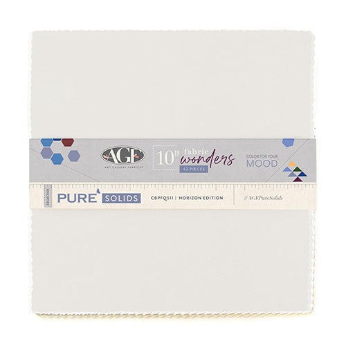 Pure Solids Horizon Edition 10-Inch Layer Cake, 42 Pieces - by Art Gallery Fabrics (Preorder)