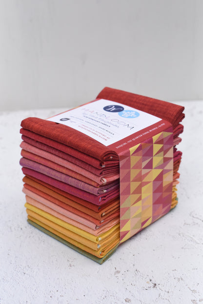 Handloom Fat Quarter Color Stories Bundle in Daiquiri by Tara Faughnan, 16 pieces (Preorder)