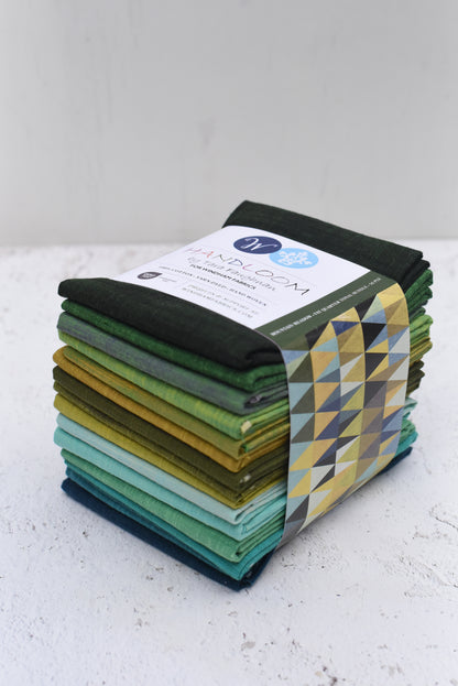 Handloom Fat Quarter Color Stories Bundle in Mountain Meadow by Tara Faughnan, 16 pieces (Preorder)