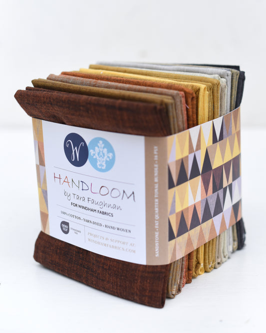 Handloom Fat Quarter Color Stories Bundle in Sandstone by Tara Faughnan, 16 pieces (Preorder)