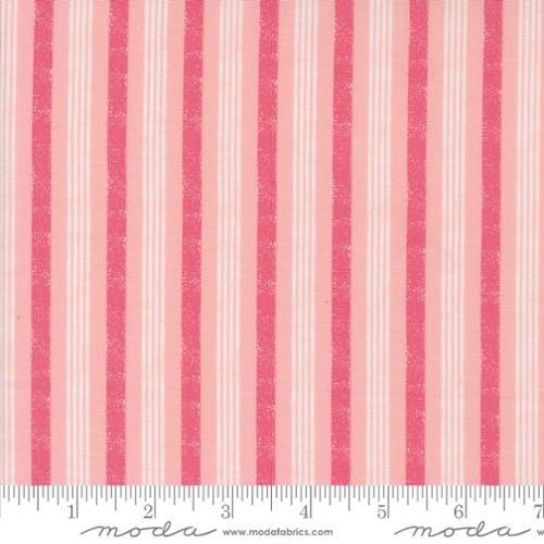 Hey Boo - Boougie Stripe in Bubble Gum Pink - 5214 13 - Half Yard