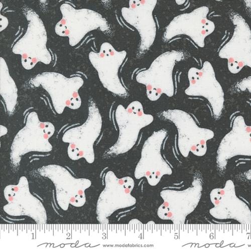 Hey Boo - Friendly Ghost in Midnight - 5211 16 - Half Yard