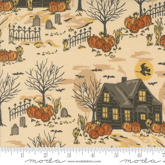 Home Sweet Haunt - Haunted Forest in Bone - Stacy Iest Hsu - 20912 11 - Half Yard