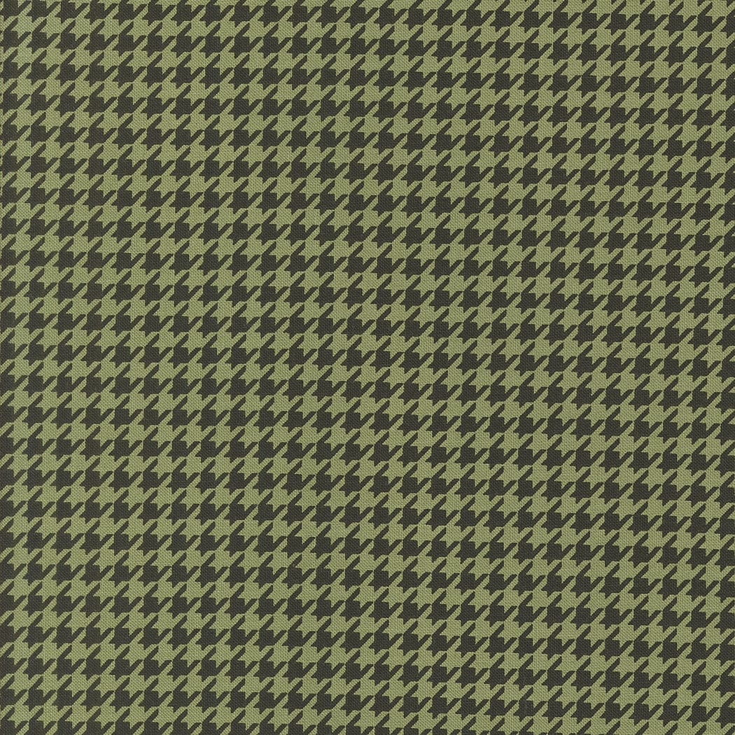Home Sweet Haunt - Hounds Tooth in Moss- Stacy Iest Hsu - 20918 15 - Half Yard