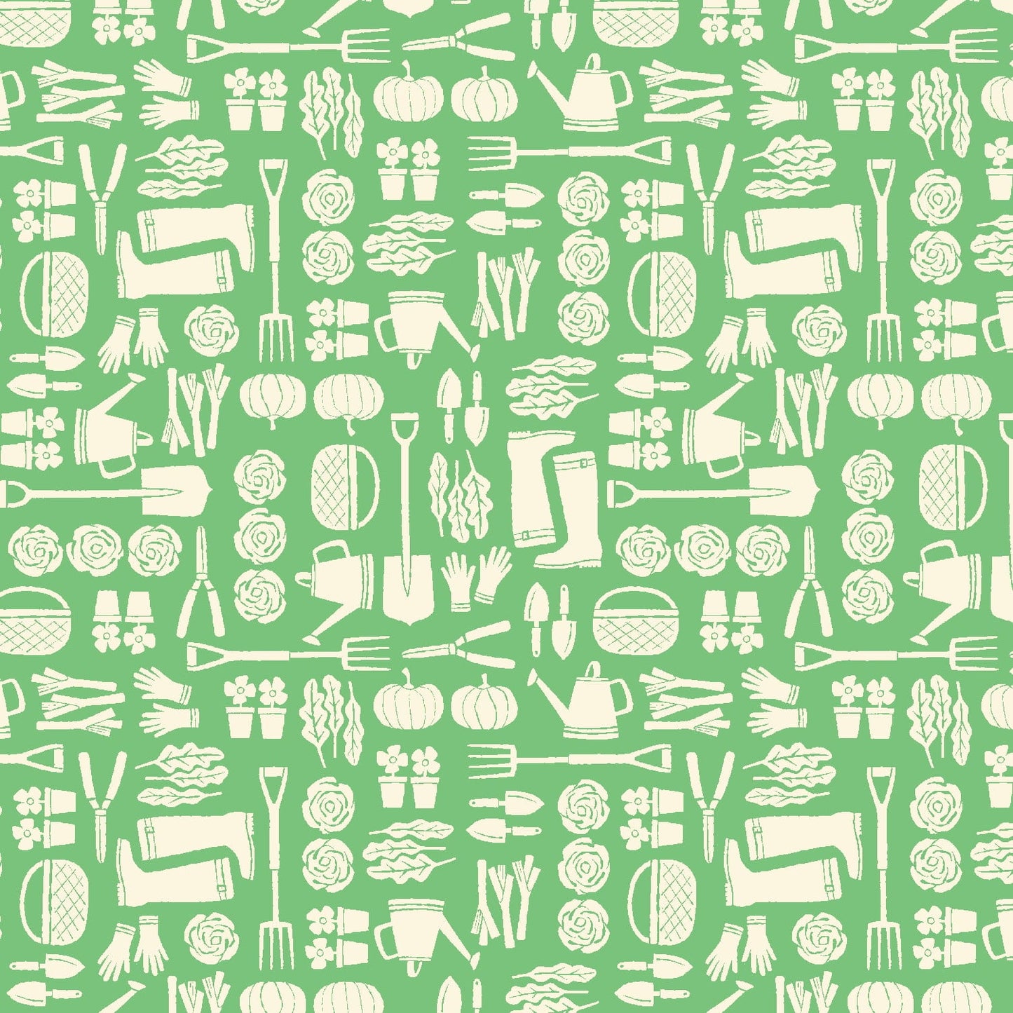 In The Vegetable Garden - Spring Meadow Green