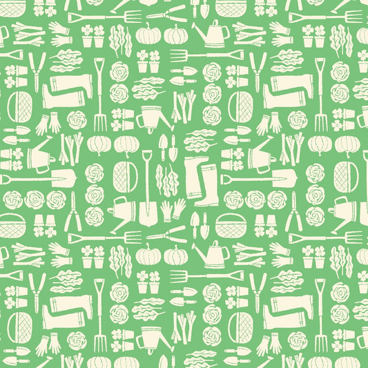 In The Vegetable Garden - Spring Meadow Green