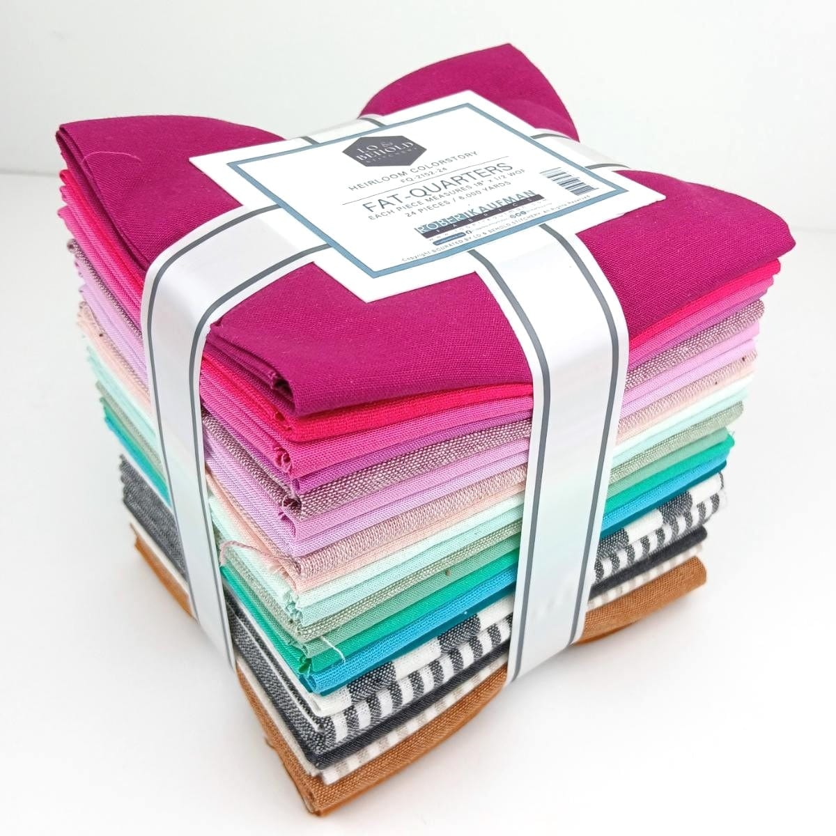 Heirloom Colorstory Fat Quarter Bundle by Lo & Behold, 24 pieces