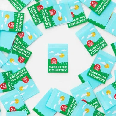 Sarah Hearts - Made in the Country Woven Labels - LP133