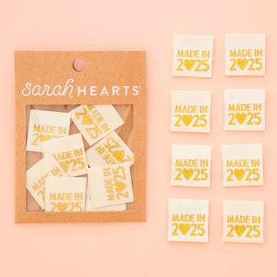 Sarah Hearts - Made in 2025 Gold Woven Labels - LP233