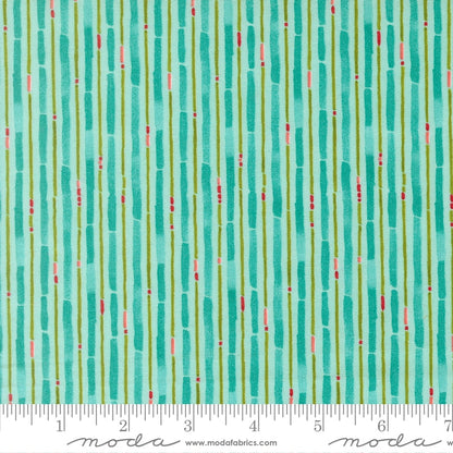 Painted Candy Cane Aqua - Mums Christmas by Robin Pickens for Moda - Half Yard Fabric (Preorder)