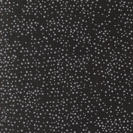 Onyx cotton quilting fabric with scattered light gray spots from Moda's Mums Christmas by Robin Pickens.