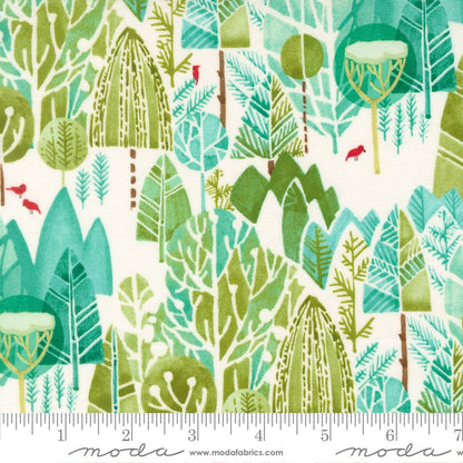 Winter Tree Landscape Snow - Mums Christmas by Robin Pickens for Moda - Half Yard Fabric (Preorder)