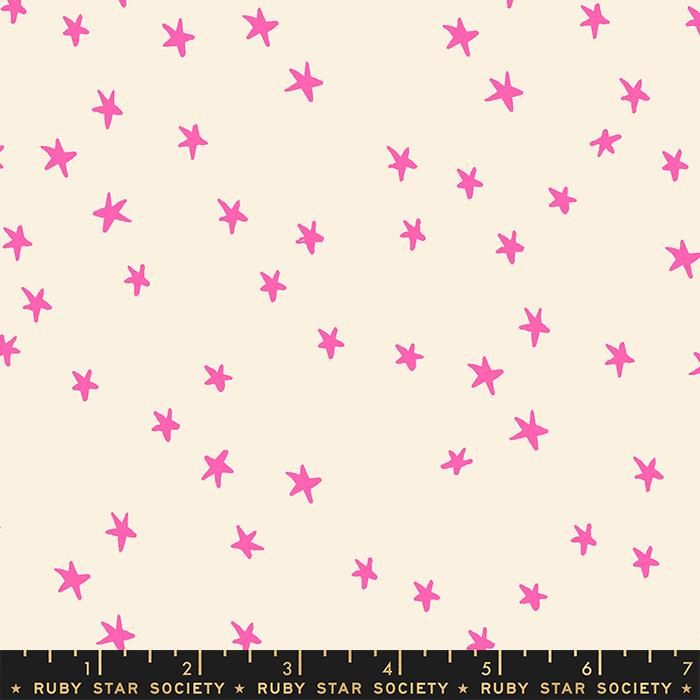 Starry - Starry in Neon Pink - RS4109 36 - Half Yard
