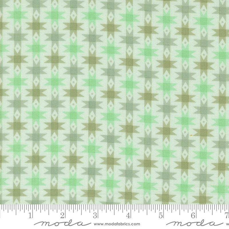 Popcorn Ribbon Stars in Aqua - by Elizabeth Hartman for Moda (Preorder)