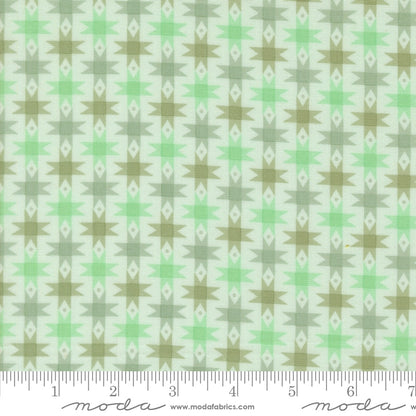 Popcorn Ribbon Stars in Aqua - by Elizabeth Hartman for Moda (Preorder)