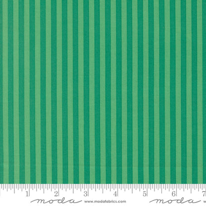 Popcorn Stripe in Jade - by Elizabeth Hartman for Moda (Preorder)