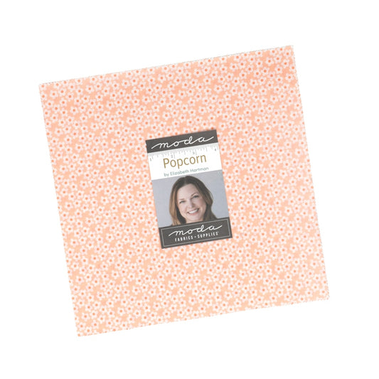 Moda's Popcorn Layer Cake by Elizabeth Hartman. This bundle contains 42 squares of 100% cotton quilting fabric. SKU 51280LC.