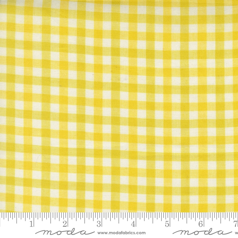 Popcorn Wovens Checks and Plaids in Lemon - by Elizabeth Hartman for Moda (Preorder)
