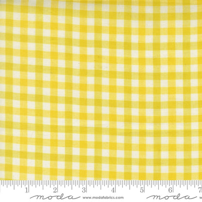 Popcorn Wovens Checks and Plaids in Lemon - by Elizabeth Hartman for Moda (Preorder)
